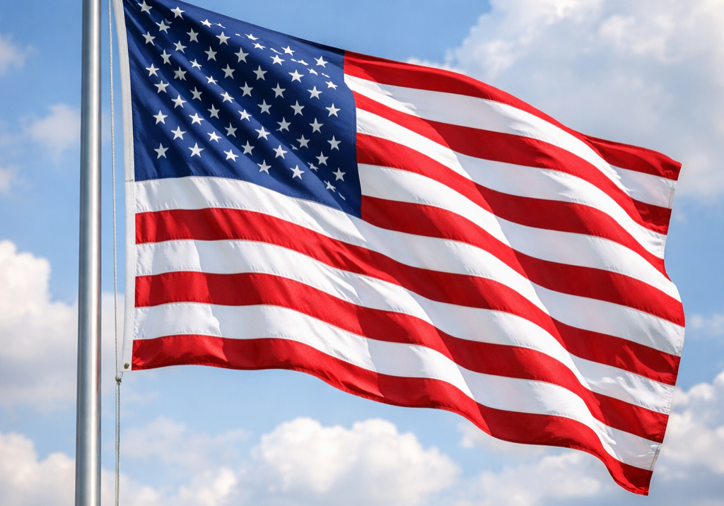 Waving pride of America